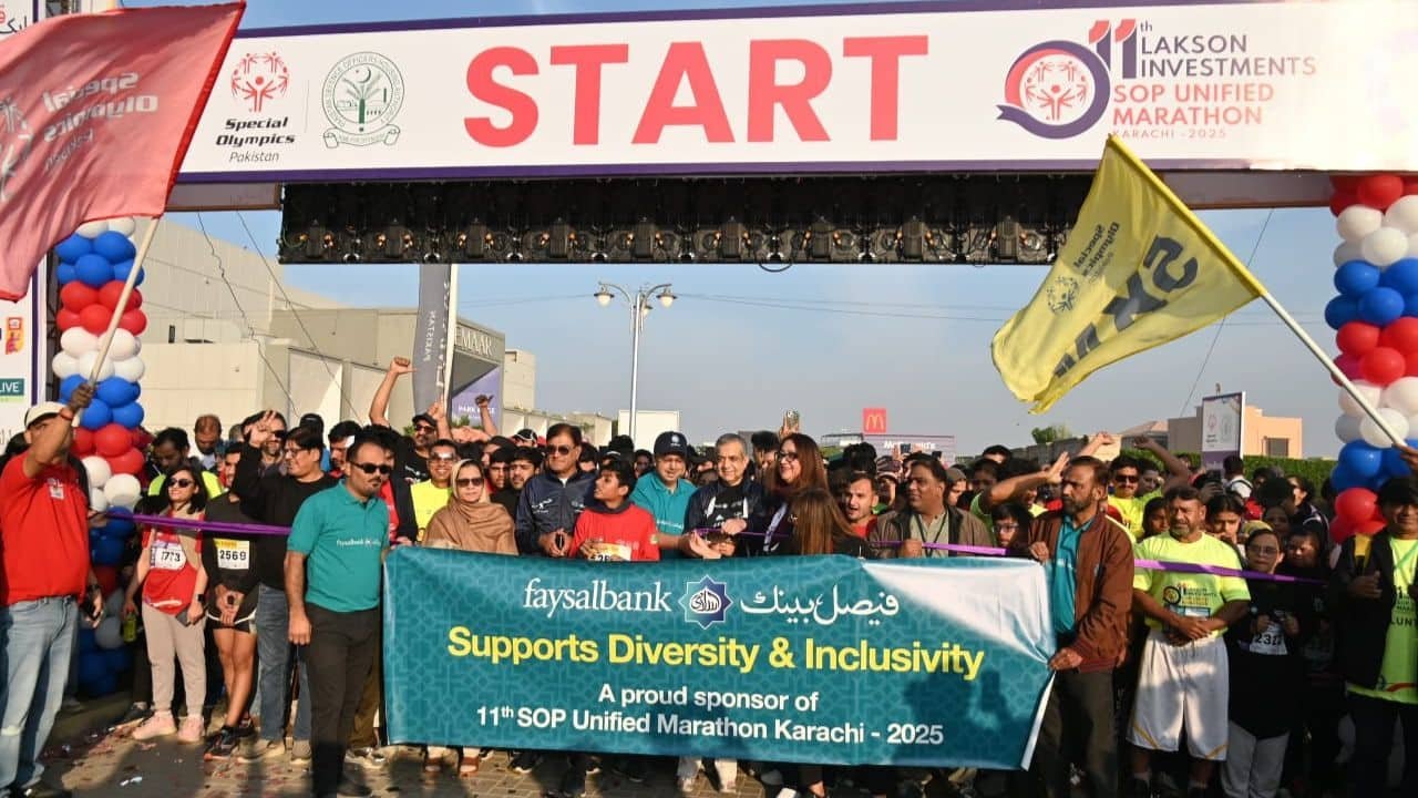 Faysal Bank Celebrates Inclusion for All at 11th Special Olympics Pakistan (SOP) Unified Marathon 2025
