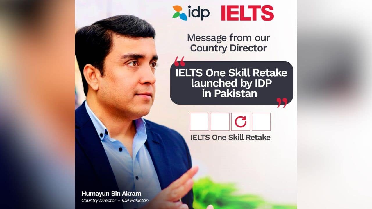 IELTS One Skill Retake Launched by IDP in Pakistan