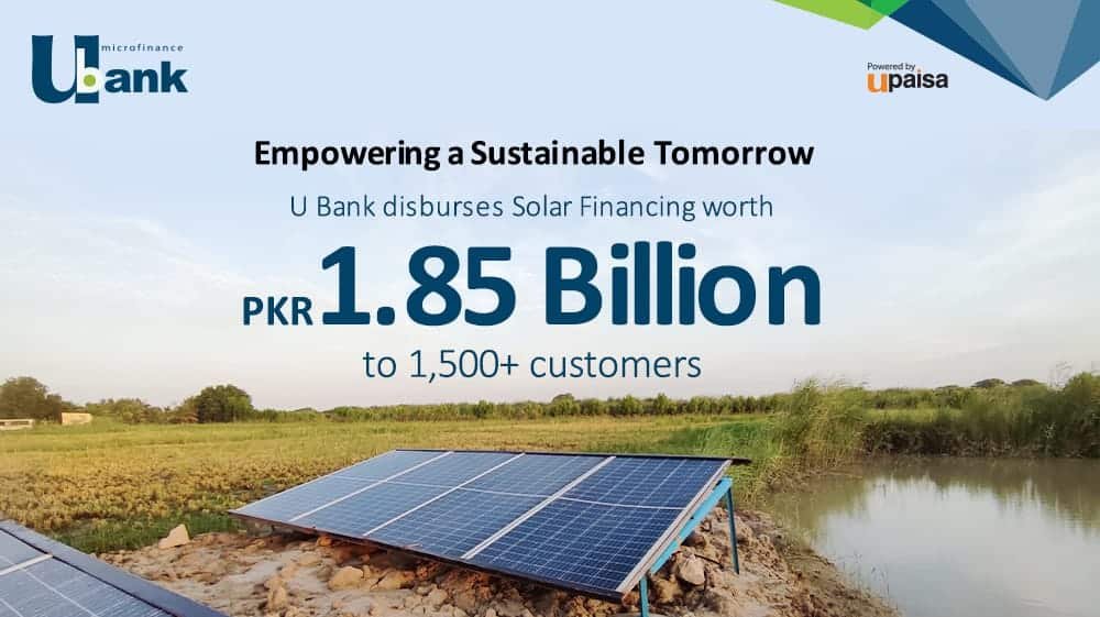 U Bank Empowering a Sustainable Tomorrow with PKR 1.85 Billion Disbursed in Solar Financing