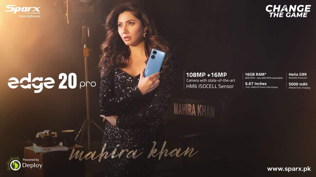 Mahira Khan and Sparx Smartphone’s Game-Changing Alliance: The Launch of the Sparx Smartphones Edge Series