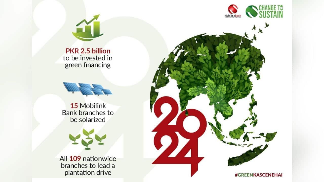 Mobilink Bank’s “Change to Sustain” Program Drives Sustainability with PKR 2.5 Billion