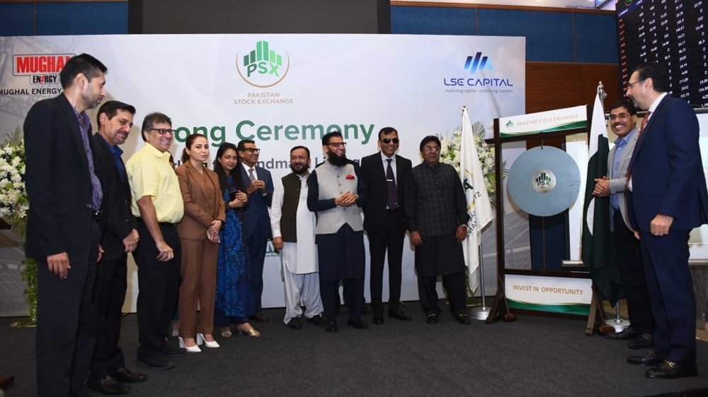 Gong Ceremony Held at PSX to Celebrate GEM Board Listing of Mughal Energy Ltd