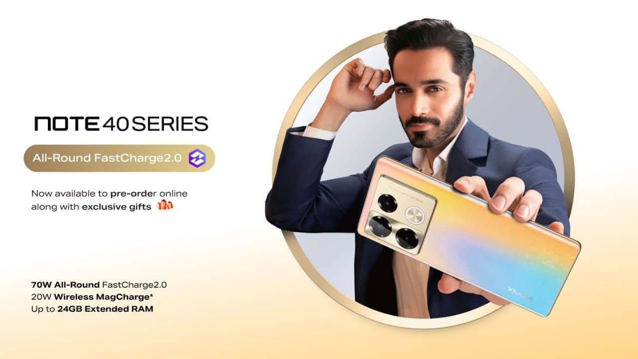 Infinix NOTE 40 Series Leads with 20W Wireless MagCharge Revolution, Now Available to Pre-Order Starting at Rs. 54,999